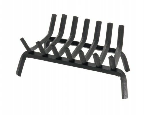 Pilgrim 24 1/2 Inch Seven Bar Tapered Steel Fireplace Grate 3 Pilgrim 24 1/2 Inch Seven Bar Tapered Steel Fireplace Grate