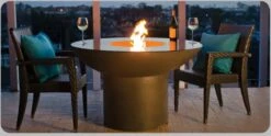 American Fyre Designs Lotus Gas Firetable -Fireplace Specialty Store american fyre designs lotus gas firetable 15