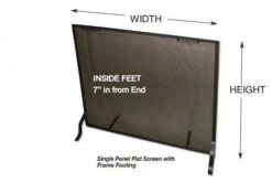 Aspen Industries Master Flame 36 Inch Fireplace Safety Screen