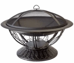 AZ Patio Heaters 30 Inch Scroll Wood Burning Fire Pit