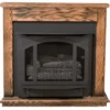 Buck Stove Model T-33 Dark Oak Standard Corner Fireplace Mantel -Fireplace Specialty Store buck stove model t 33 dark oak standard corner mantel 31