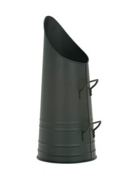 Dagan 21 Inch Black Steel Coal Hod