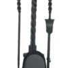 Dagan 21 Inch Four-Piece Twisted Hoop Wood Stove Tool Set