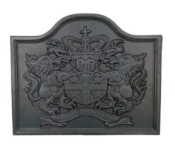 Dagan 22 Inch Lion And Crest Cast Iron Fireback