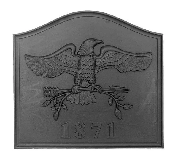 Dagan 24 Inch 1871 Eagle Cast Iron Fireback 3 Dagan 24 Inch 1871 Eagle Cast Iron Fireback