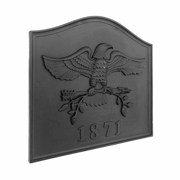 Dagan 24 Inch 1871 Eagle Cast Iron Fireback 4 Dagan 24 Inch 1871 Eagle Cast Iron Fireback - Image 2