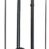 Dagan 30 Inch Standing Cart And Four-Piece Fireplace Tool Set