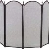 Dagan 52 Inch Four Fold Black Arched Fireplace Screen -Fireplace Specialty Store dagan 52 inch four fold black arched fireplace screen 5