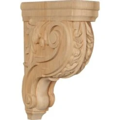Ekena Millwork 3 1/2 Inch Medium Hudson Acanthus Wood Corbel -Fireplace Specialty Store ekena millwork 3 1 2 inch medium hudson acanthus wood corbel 73