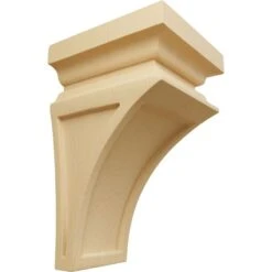 Ekena Millwork 3 1/2 Inch Mini Nevio Wood Corbel