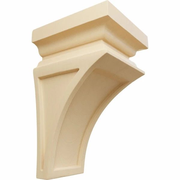 Ekena Millwork 3 1/2 Inch Mini Nevio Wood Corbel 5 Ekena Millwork 3 1/2 Inch Mini Nevio Wood Corbel - Image 3