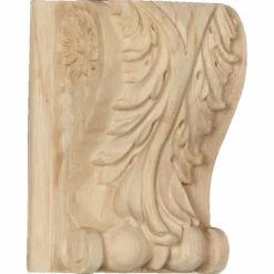 Ekena Millwork 3 1/2 Inch Small Acanthus Block Wood Corbel With Backplate -Fireplace Specialty Store ekena millwork 3 1 2 inch small acanthus block wood corbel with backplate 67