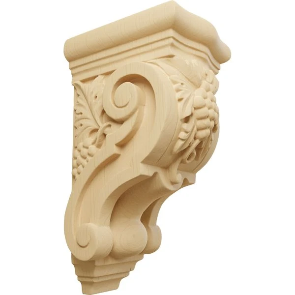 Ekena Millwork 3 1/2 Inch Small Grape Bunches Corbel 3 Ekena Millwork 3 1/2 Inch Small Grape Bunches Corbel