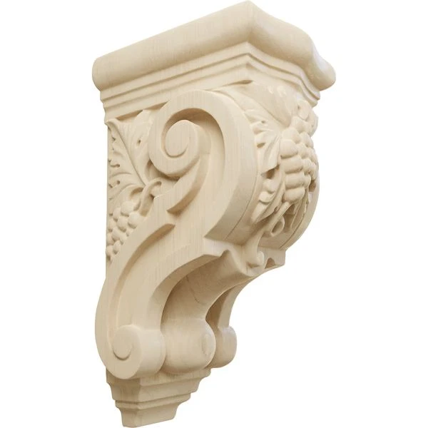 Ekena Millwork 3 1/2 Inch Small Grape Bunches Corbel 7 Ekena Millwork 3 1/2 Inch Small Grape Bunches Corbel - Image 5