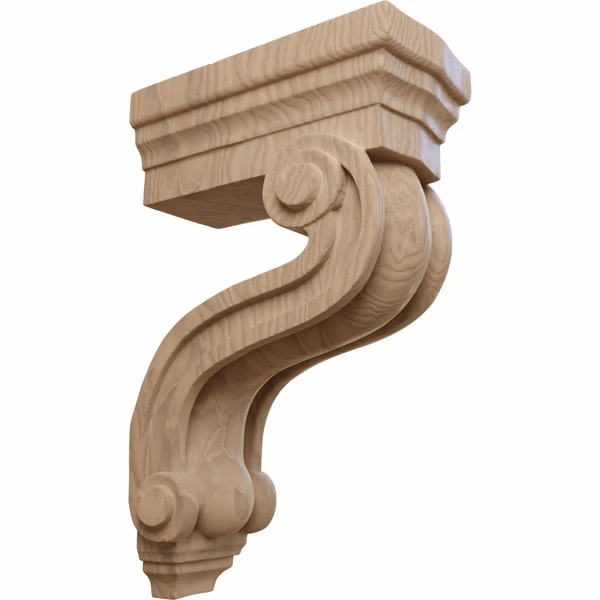 Ekena Millwork 3 3/8 Inch Los Angeles Hollow Back Corbel 5 Ekena Millwork 3 3/8 Inch Los Angeles Hollow Back Corbel - Image 3