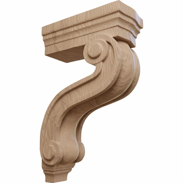 Ekena Millwork 3 7/8 Inch Los Angeles Hollow Back Corbel 5 Ekena Millwork 3 7/8 Inch Los Angeles Hollow Back Corbel - Image 3