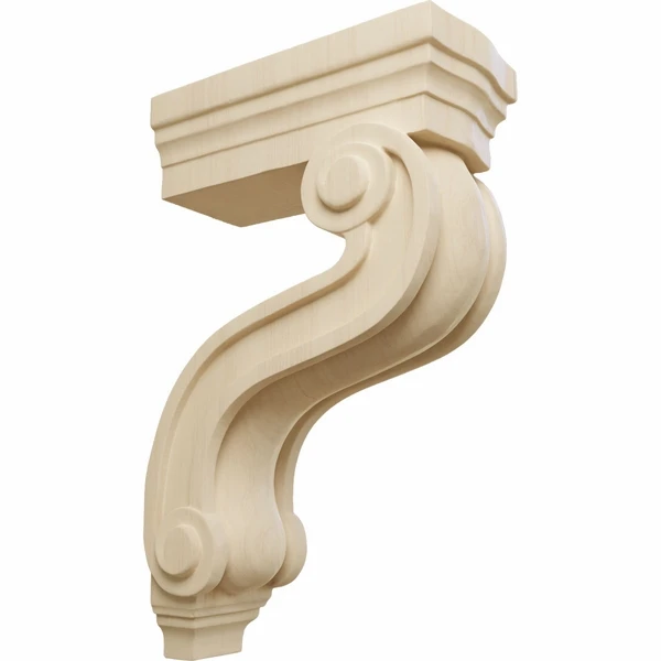 Ekena Millwork 3 7/8 Inch Los Angeles Hollow Back Corbel 7 Ekena Millwork 3 7/8 Inch Los Angeles Hollow Back Corbel - Image 5