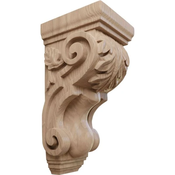 Ekena Millwork 4 1/2 Inch Medium Traditional Acanthus Corbel 5 Ekena Millwork 4 1/2 Inch Medium Traditional Acanthus Corbel - Image 3