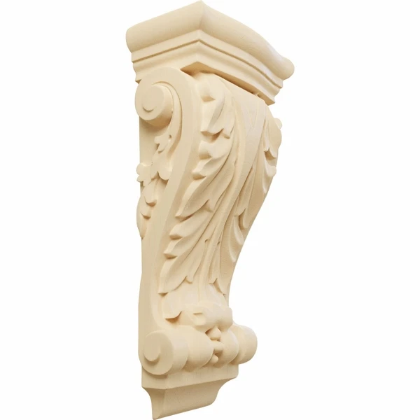 Ekena Millwork 4 1/2 Inch Small Farmingdale Acanthus Pilaster Corbel 6 Ekena Millwork 4 1/2 Inch Small Farmingdale Acanthus Pilaster Corbel - Image 4