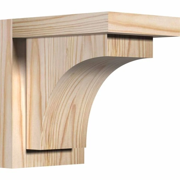 Ekena Millwork 5 1/2 Inch Huntington Corbels With Backplate 3 Ekena Millwork 5 1/2 Inch Huntington Corbels With Backplate