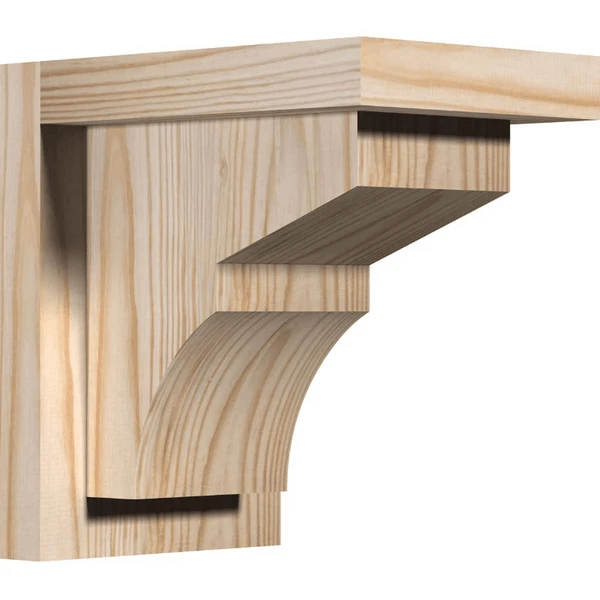 Ekena Millwork 5 1/2 Inch Monterey Corbels With Backplate 3 Ekena Millwork 5 1/2 Inch Monterey Corbels With Backplate