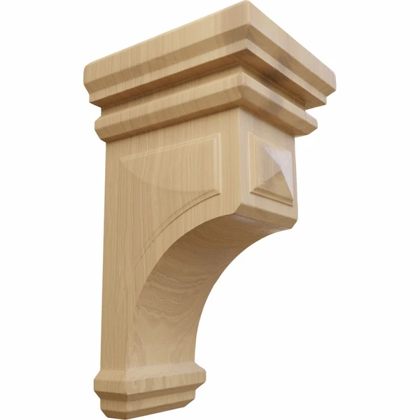 Ekena Millwork 5 Inch Medium Woodruff Wood Corbel 4 Ekena Millwork 5 Inch Medium Woodruff Wood Corbel - Image 2