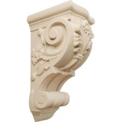 Ekena Millwork 6 1/4 Inch Large Floral Corbel