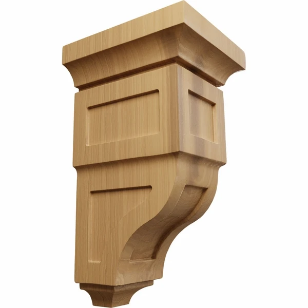 Ekena Millwork 6 Inch Large Reyes Wood Corbel 4 Ekena Millwork 6 Inch Large Reyes Wood Corbel - Image 2