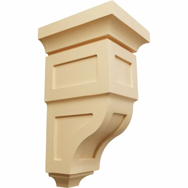 Ekena Millwork 6 Inch Large Reyes Wood Corbel 5 Ekena Millwork 6 Inch Large Reyes Wood Corbel - Image 3