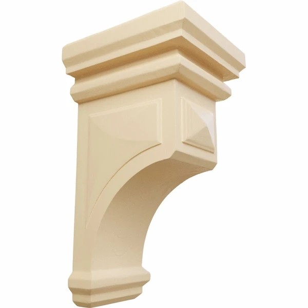 Ekena Millwork 6 Inch Large Woodruff Wood Corbel 5 Ekena Millwork 6 Inch Large Woodruff Wood Corbel - Image 3