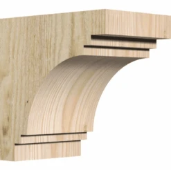 Ekena Millwork 6 Inch Pescadero Rough Sawn Corbels