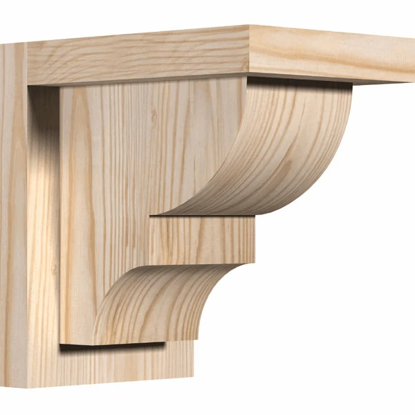 Ekena Millwork 7 1/2 Inch Ridgewood Corbels With Backplate 3 Ekena Millwork 7 1/2 Inch Ridgewood Corbels With Backplate