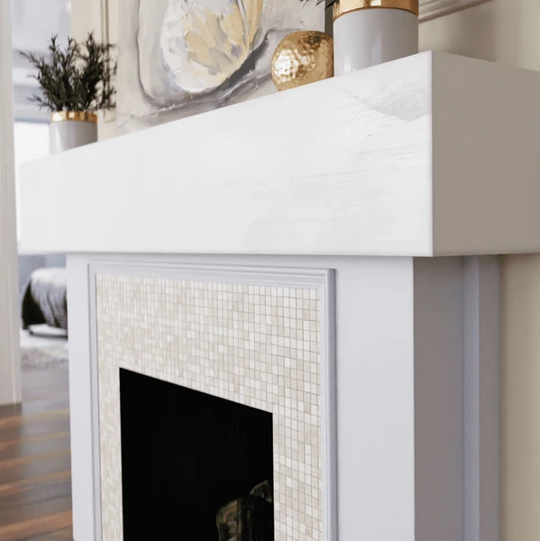 Ekena Millwork 84 Inch Ready To Paint Smooth Faux Wood Fireplace Mantel Shelf 4 Ekena Millwork 84 Inch Ready To Paint Smooth Faux Wood Fireplace Mantel Shelf - Image 2