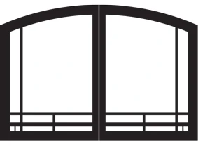 Empire Black Mission Arch Doors And Frame For 32' Select Breckenridge Vent-Free Fireboxes 4 Empire Black Mission Arch Doors And Frame For 32' Select Breckenridge Vent-Free Fireboxes - Image 2