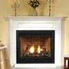 Empire Corner Mantel And 42 Inch Tahoe Deluxe Direct Vent Fireplace - Millivolt Pilot
