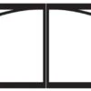 Empire Decorative Door Set - Standard Arch - Matte Black - Tahoe Deluxe 36 Inch Models 2 Empire Decorative Door Set - Standard Arch - Matte Black - Tahoe Deluxe 36 Inch Models -Fireplace Specialty Store empire decorative door set standard arch matte black tahoe deluxe 36 inch models 57