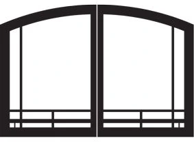 Empire Decorative Mission Arch Doors - For 36 Inch Breckenridge Deluxe Fireboxes And Vail Premium Fireplaces 3 Empire Decorative Mission Arch Doors - For 36 Inch Breckenridge Deluxe Fireboxes And Vail Premium Fireplaces