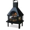 Endless Summer 25 Inch Wood Burning Outdoor Fireplace With Chimney -Fireplace Specialty Store endless summer black wood burning outdoor fireplace with chimney 36