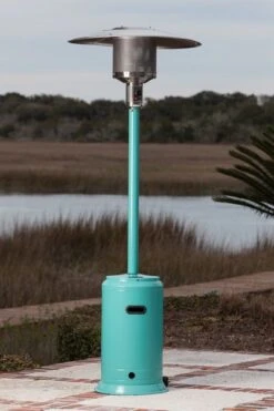 Fire Sense Aqua Blue Powder Coated Patio Heater - 61130 -Fireplace Specialty Store fire sense aqua blue powder coated patio heater 61130 99