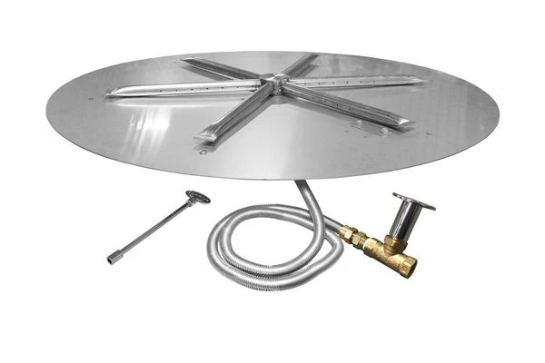 Firegear 29' High Powered Round Flat Burner Kit - Match Thrown 3 Firegear 29' High Powered Round Flat Burner Kit - Match Thrown