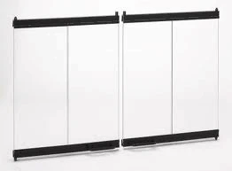 Superior/IHP BDB 36 Inch Bi-Fold Tempered Glass Fireplace Doors - Black 3 Superior/IHP BDB 36 Inch Bi-Fold Tempered Glass Fireplace Doors - Black