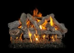 Grand Canyon 30 To 36 Inch Western Driftwood Oak Gas Log Set For Fire Pits