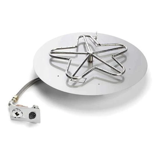 Hearth Products Controls 24' Round Flat Fire Pit Insert Kit - Push Button Ignition 3 Hearth Products Controls 24' Round Flat Fire Pit Insert Kit - Push Button Ignition