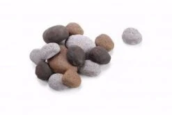 Hearth Products Controls Multi-Color Ceramic Fiber Imitation River Stones - For Use On Outdoor/Indoor Burner