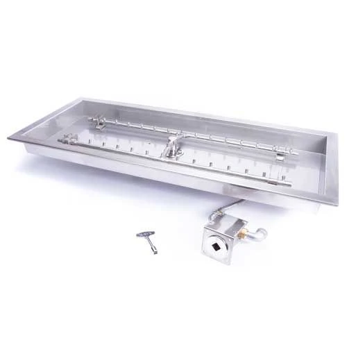 HPC 24 Inch Torpedo H-Burner And Rectangular Insert - Match Lit 3 HPC 24 Inch Torpedo H-Burner And Rectangular Insert - Match Lit