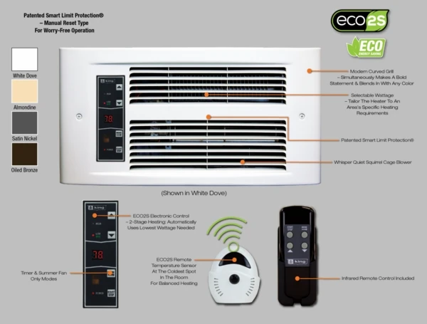 King Electrical Eco Designer Electronic Wall Heater 10 King Electrical Eco Designer Electronic Wall Heater - Image 8