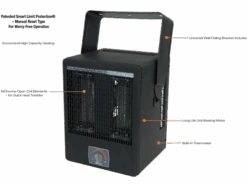 King Electrical EKB Garage/Shop Heater 240/208 V 3850 W 12 King Electrical EKB Garage/Shop Heater 240/208 V 3850 W -Fireplace Specialty Store king electrical ekb garage shop heater 240 208 v 3850 w 78