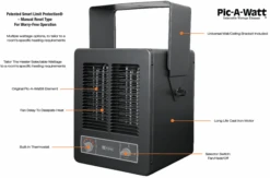King Electrical Pic-A-Watt Compact Unit Heater