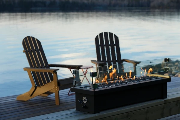 Kingsman 36 Inch Barbara Jean Collection Outdoor Linear Firestand With Manual Controls 6 Kingsman 36 Inch Barbara Jean Collection Outdoor Linear Firestand With Manual Controls - Image 4