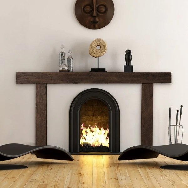 Lexington Hearth Hitching Post 3-Piece Fireplace Mantel Surround 5 Lexington Hearth Hitching Post 3-Piece Fireplace Mantel Surround - Image 3